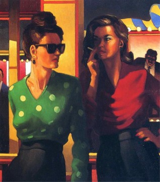 喫煙する女性たち 現代ジャック・ヴェトリアーノ Oil Paintings